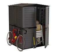 Abri de Jardin Extérieur Anthracite - Coffre de Jardin Polypropylène 151x146x200 - Rangement Outils, Vélos