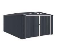 Orion Garage métallique 18,2 m² 380×480×232 Gris anthracite - Kit d'ancrage inclus