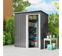 Abri de jardin - Grange - Armoire de rangement - Maison de jardin - Abri à vélos - Métal - Porte coulissante - Toit en pente