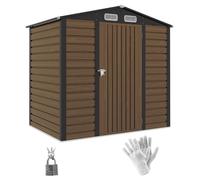 Abri de jardin - Grange de jardin - Shed de jardin - Range-outils - Armoire de jardin - Abri de jardin en acier avec finition en chêne