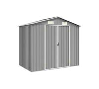 Abri de jardin Gris 205x129x183 cm Acier galvanisé