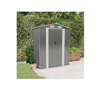 Abri de jardin Gris clair 192x108x223 cm Acier galvanisé, rangement de jardin pour les outils, rangement pour outils 319269
