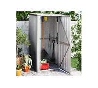 Abri de Jardin Hangar de Stockage Abri de Rangement Remise à Outils Maison de Rangement Extérieur Gris 118,5x97x209,5 150900