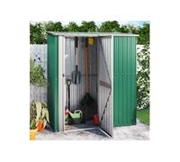 Abri de Jardin Hangar de Stockage Abri de Rangement Remise à Outils Maison d'Extérieur Vert 180,5x97x209,5 cm Acier 150903