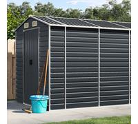 Vidaxl Abri De Jardin Anthracite 191x640x198 Cm Acier Galvanisé Gris