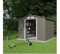 Abri de jardin métal 5,8 m2 + kit d'ancrage