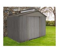 Abri de jardin métal aspect bois vieilli + puit lumière 9363 - 5,44 m² - Chalet et Jardin