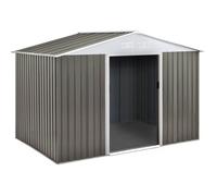 Abri de Jardin métal Dallas - 4,07 m² - Taupe