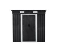 Abri de jardin métal en acier galvanisé gris 2 3 m² - MANSO