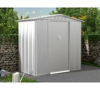 Abri de jardin métal en acier galvanisé gris 2,36 m² - LINUS