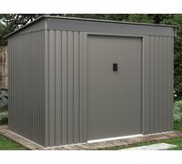 Abri de jardin métal en acier galvanisé gris 4,77 m² - FOLCO