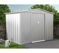 Abri de jardin métal en acier galvanisé gris 4,91 m² - LINUS