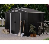 Abri de jardin métal en acier galvanisé gris 5,2 m² - MANSO