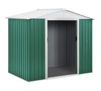 Habitat et Jardin – Abri de jardin métal Rosas – 2,71 m² – Acier galvanisé – Vert
