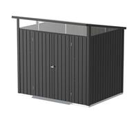 Abri de jardin métal MODERN - 4,45m² - Mono pente - Anthracite