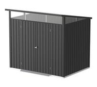 Abri de jardin métal MODERN - 4,45m² - Mono pente - Anthracite