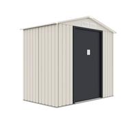 Abri de jardin métal ""Nebraska"" - 2.71 m² - Beige/gris anthracite