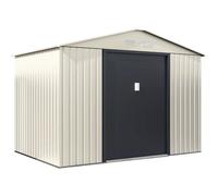 Habitat et Jardin – Abri de jardin métal Nebraska – 5,30 m² – Beige