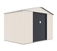 Habitat et Jardin – Abri de jardin métal Nebraska – 5,30 m² – Beige