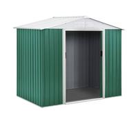 Habitat et Jardin – Abri de jardin métal Rosas – 2,71 m² – Acier galvanisé – Vert