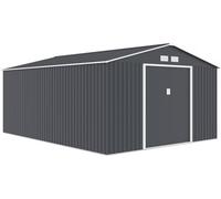 Habitat et Jardin – Abri de jardin métal Vegas – 15 m² – Gris