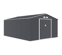 Habitat et Jardin – Abri de jardin métal Vegas – 15 m² – Gris