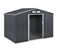 Abri de jardin métal ""Vegas"" - 5,29 m2 (4,83 m2 au sol) - Gris