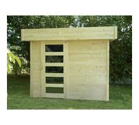 Abri De Jardin Moderne Bergen En Pin Certifié 280x240x225cm Marron
