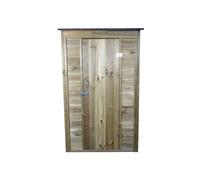 Abri de jardin en bois de 0,71 m2 mural avec plancher ARM1105A Habrita Foresta