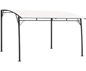 Abri de jardin parasol, dimensions 3x3x2,55 m, couleur crème. Pergola avec structure en acier revêtue par poudre, pliable et stable, résistante aux UV, toit imperméable, idéale pour tente de réception