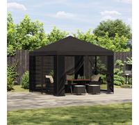 vidaXL Tente de jardin 3 x 3 m, polyester et acier, 190 g/m², bleu
