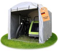 - Abri de jardin pour vélos, anthracite, 160 x 219 x 165 cm, 3,50 m², pour vélos et matériel de jardin, protection étanche | Abri de jardin | Garage de rangement | Tente de garage | Garage à moto | Pr