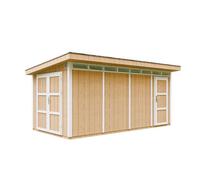 Abri de jardin qualité premium 8.52+2.95 m² garage moto exterieur - jaune