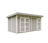 Abri de jardin qualité premium 8.52+2.95 m² garage moto exterieur - gris
