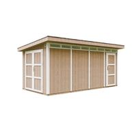 Abri de jardin qualité premium 8.52+2.95 m² garage moto exterieur - marron