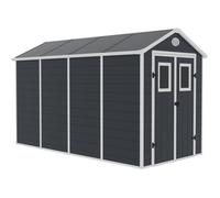 Habitat et Jardin - Abri de jardin résine Texas 5,23 m² Anthracite - Anti-UV