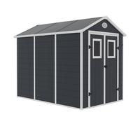 Habitat et Jardin - Abri de jardin résine Texas 5,23 m² Anthracite - Anti-UV