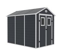 Habitat et Jardin - Abri de jardin résine Texas 5,23 m² Anthracite - Anti-UV