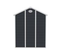 Abri De Jardin Résine "Texas" - 5.23 M² - Plancher Et Kit D'ancrage Inclus - Anthracite