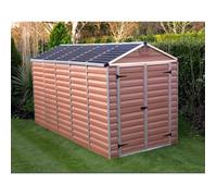 Abri de jardin Skylight 6,6 m² - PALRAM - Aluminium et polycarbonate - Ambre