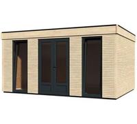 Abri de jardin Studio Décor Home en bois coloris naturel ép.44 mm surface extérieure 18,14 m²