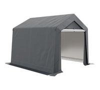 Outsunny Abri de Jardin, Tente de Stockage, 3 x 3 m, bâche PE 200 g/m² imperméable et Anti-UV, Cadre en Acier galvanisé et Grande Porte, abri de vélo Garage pour extérieur, Gris foncé