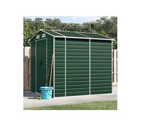 Abri de jardin vert 191x215x198 cm acier galvanisé