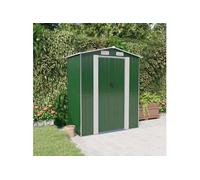 Abri de jardin Vert 192x108x223 cm Acier galvanisé, rangement de jardin pour les outils, rangement pour outils 319267