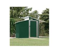 Abri de Jardin Vert 270x130x208,5 cm Acier Galvanisé, rangement de jardin pour les outils, rangement pour outils 316242