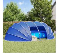 Abri de piscine Vidaxl Dôme de tente de piscine Bleu 640 x 432 x 205 cm
