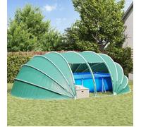 Abri de piscine Vidaxl Dôme de tente de piscine Vert 640 x 432 x 205 cm