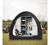 Abri de rangement pour vélos - structure pliable pour vélos, motos et tondeuses à gazon - couleur argent