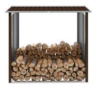 Abri de stockage de bois Acier galvanisé 172x91x154 cm Marron Marron G