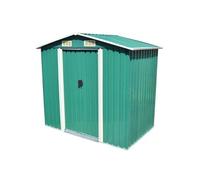 Abri de Stockage Métal Vert 204x132x186 cm Cabane Rangement Jardin 42909